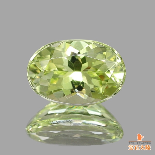 天然ゾイサイト 0.61ct 【ライムグリーン】 タンザニア