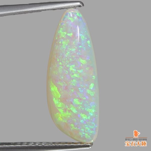 天然オパール 2.76ct 【ブルーグリーン・クリスタル】 ライトニングリッジ