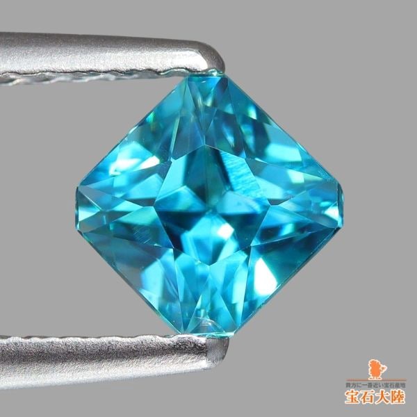 天然ジルコン 1.12ct 【煌めくブルー】 カンボジア