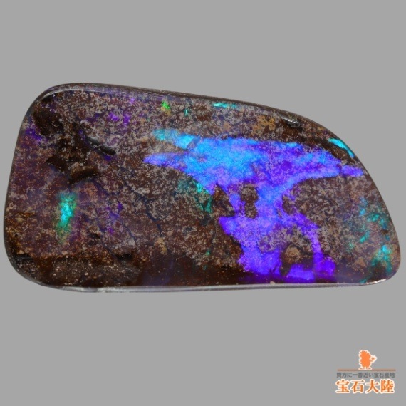 天然ボルダーオパール 21.69ct 【ディープパープル】 オーストラリア