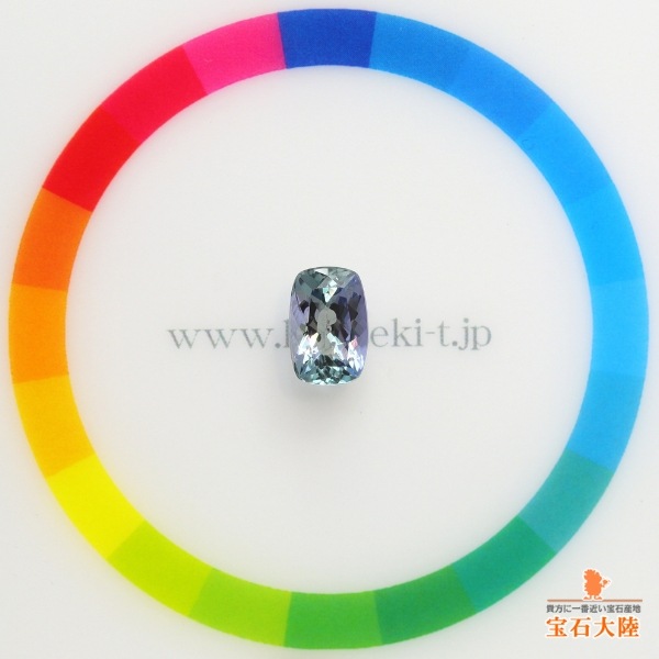 天然石　ゾイサイト 天然ゾイサイト 0.85ct 【マルチカラー】 ラウンド