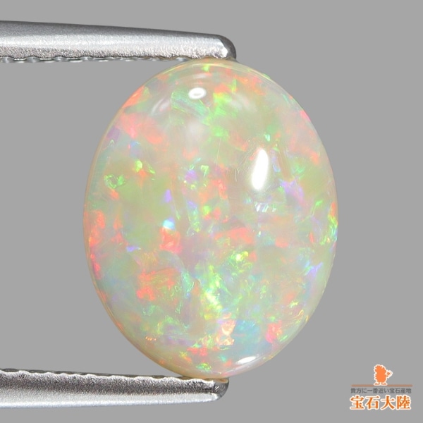 天然ホワイトオパール 1.45ct 【美遊色】