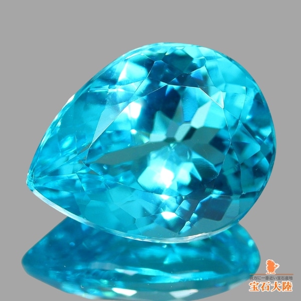 【選べるカラー】天然ネオンブルーアパタイト＆ブラックスピネル/ホワイトトパーズ ロングネックレス【70cm】 ネオンブルーアパタイト＆ブラックスピネル ペンダント