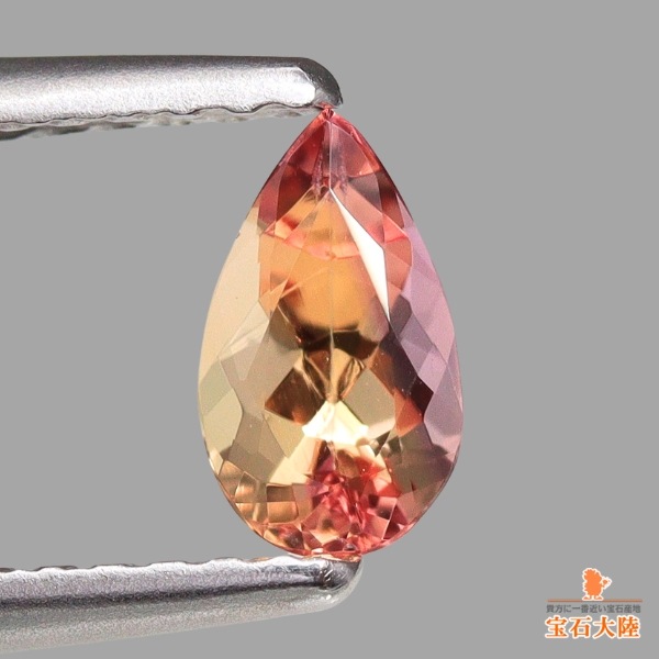 天然インペリアルトパーズ 0.49ct 【美発色バイカラー】 ブラジル