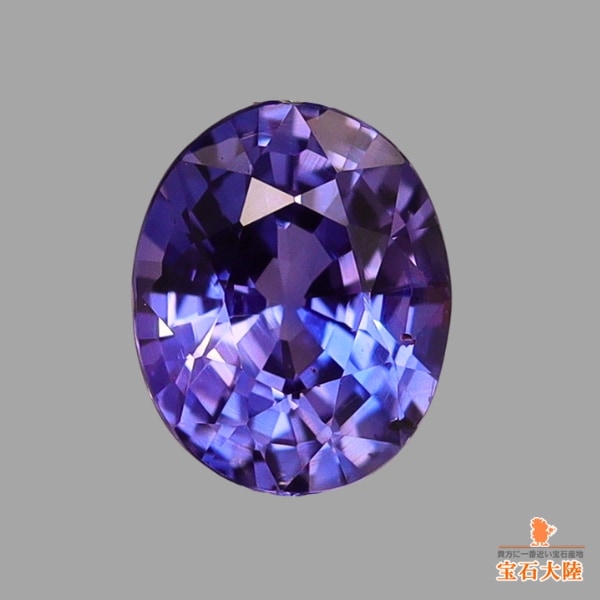 天然サファイア 0.51ct 【非加熱・バイオレットパープル