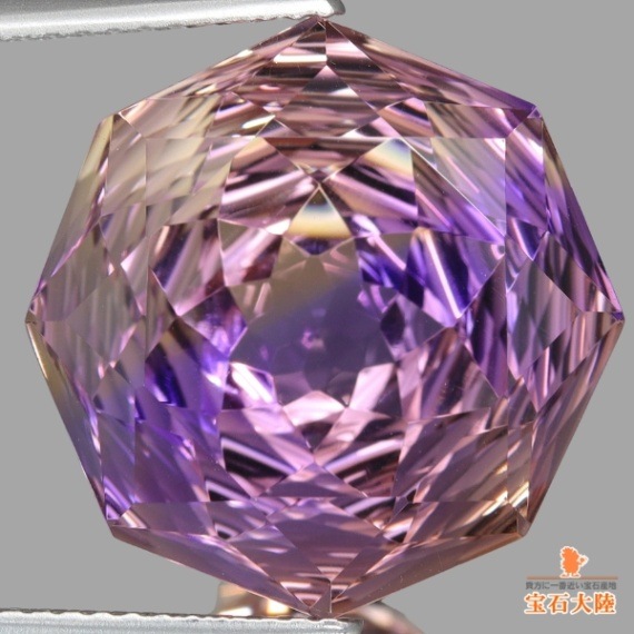 天然アメトリン 14.42ct 【カスタムローズ】 ボリビア 16mm