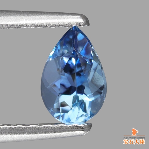 天然アクアマリン 0.35ct 【非加熱サンタマリア】 ブラジル・Tatu産