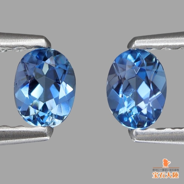 天然アクアマリン 0.32ct/2P 【Tatu産】 ペア ブラジル