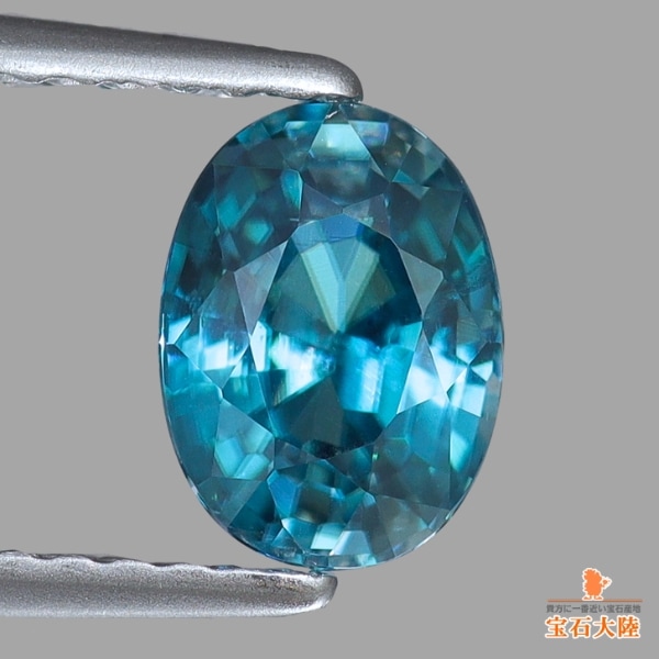天然ジルコン 1.29ct 【煌めくブルー】 カンボジア
