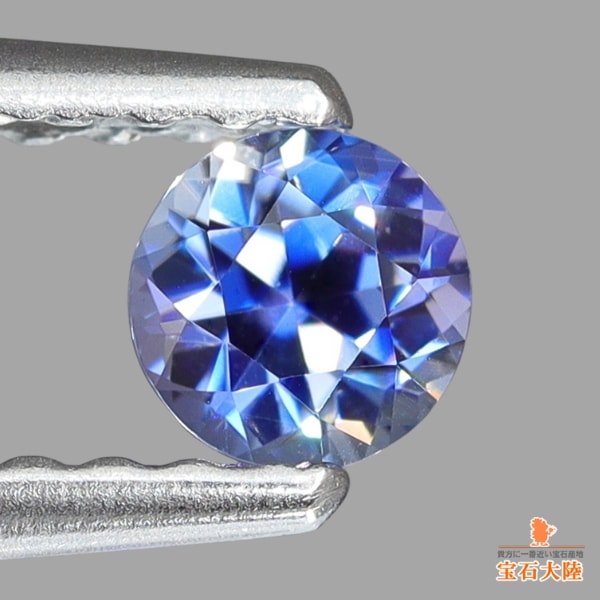 天然ベニトアイト 0.23ct 【煌めく美ブルー】 ラウンドカット