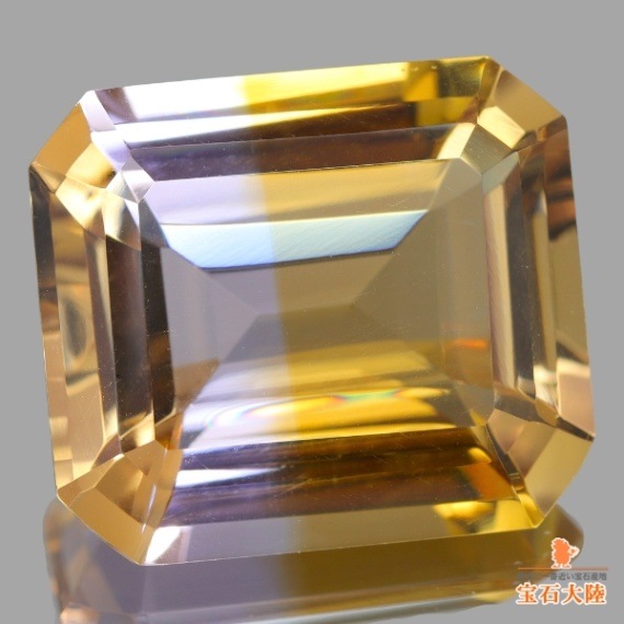 天然アメトリン 25.37ct 【ゴールド&ラベンダー】 ボリビア