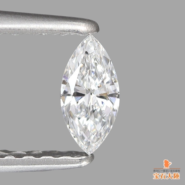 天然ダイヤモンド 0.129ct 【G VSクラス 蛍光あり】マーキスカット