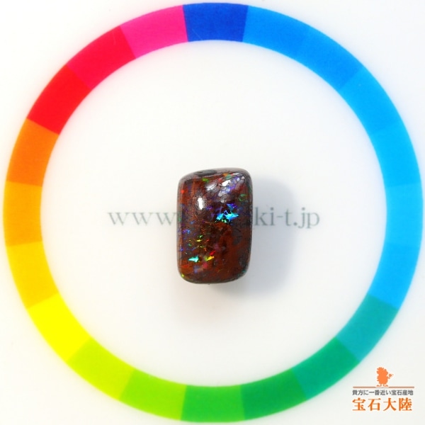 天然 ボルダーオパール 置物 NO386 天然ボルダーオパール 6.28ct 【アイアン】 オーストラリア