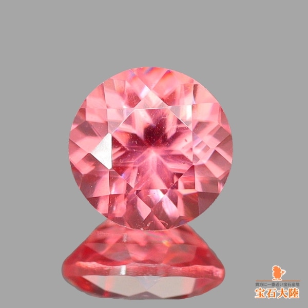 天然ロードクロサイト 0.37ct 【スイートホーム】 ラウンドカット