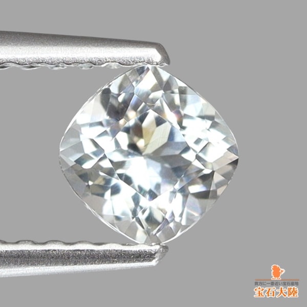 天然トルマリン 0.50ct 【アクロアイト】 クッションカット