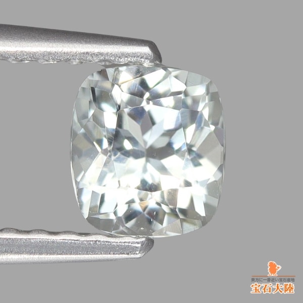 天然トルマリン 0.52ct 【アクロアイト】 クッションカット
