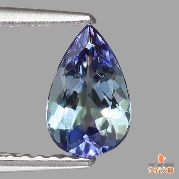 天然ゾイサイト 1.03ct 【バイカラー】 タンザニア