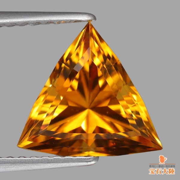 天然シトリン 2.25ct 【アメリカンカット】 ブラジル