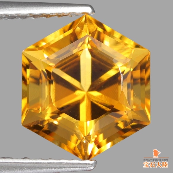 天然シトリン 2.81ct 【アメリカンカット】 ブラジル