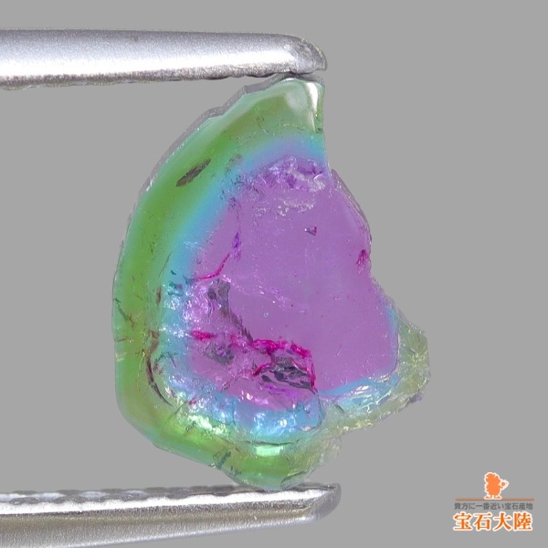 天然トリカラートルマリン 0.74ct 【パライバ】スライス ブラジル