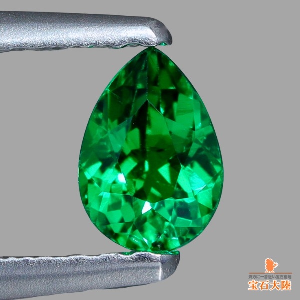 天然ツァボライトガーネット 0.45ct 【美発色】 タンザニア 日独ソ付