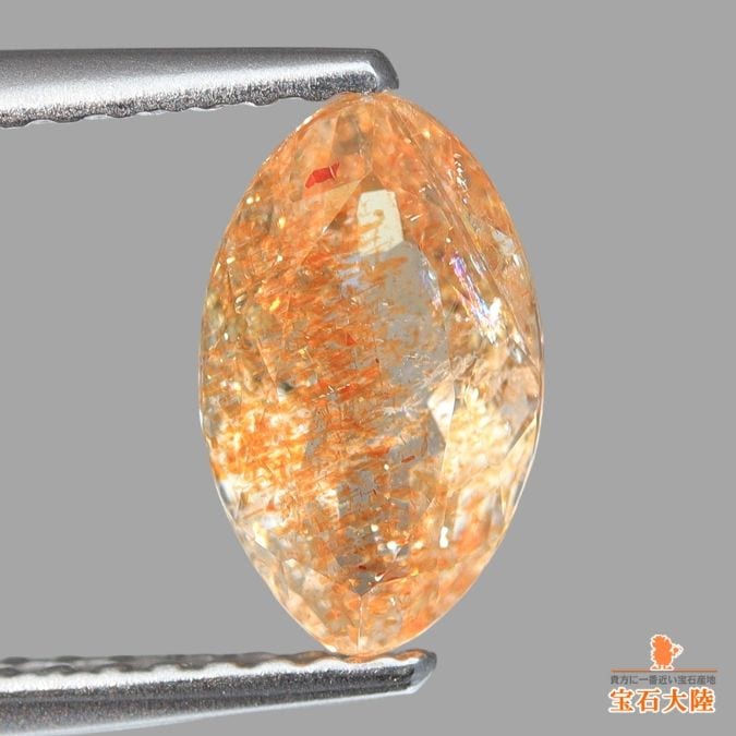 天然サンストーン 1.17ct 【タンザニア】 マーキス