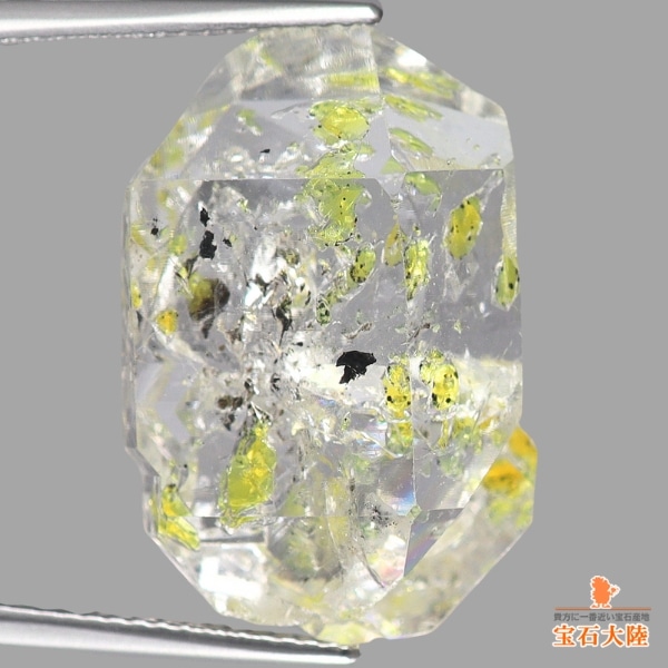 天然オイルインクォーツ 21.63ct 【動く気泡】 ラフ パキスタン