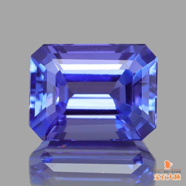 天然タンザナイト 1.62ct 【パープリシュブルー】 オクタゴン