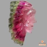 梅花トルマリン　ユニコーンのカービング　436g この石のカービングはレア 0000000235263_4dVEg4p.jpg