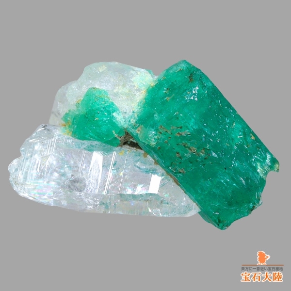 天然エメラルド 14.60ct 【母岩付原石】 コロンビア