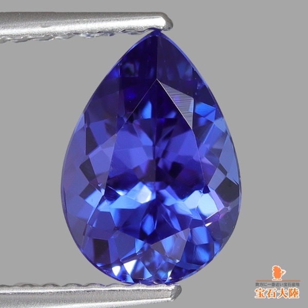天然タンザナイト 2.04ct 【パープリシュブルー】ペアシェイプ