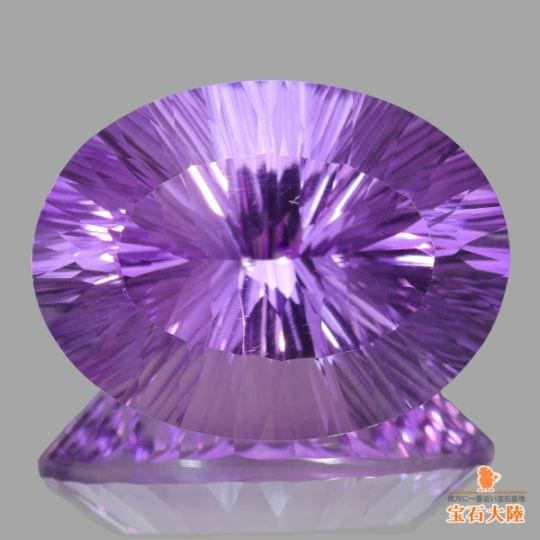 天然アメシスト 34.12ct 【コンケーブカット】 大粒 ブラジル