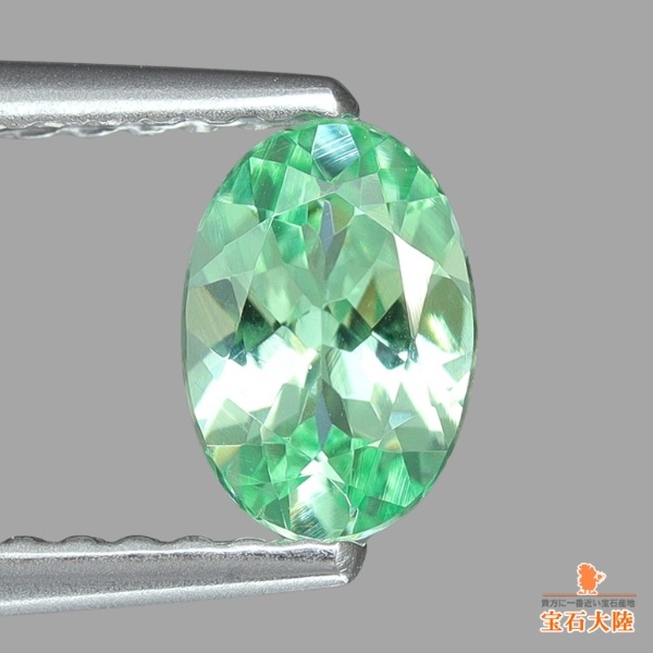 天然ミントガーネット 0.52ct 【メレラニ・UVタイプ】タンザニア