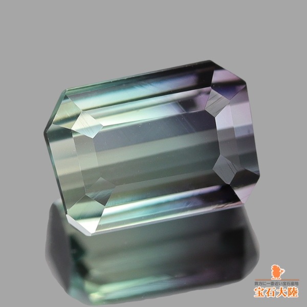 天然バイカラートルマリン 0.76ct 【美グラデーション】
