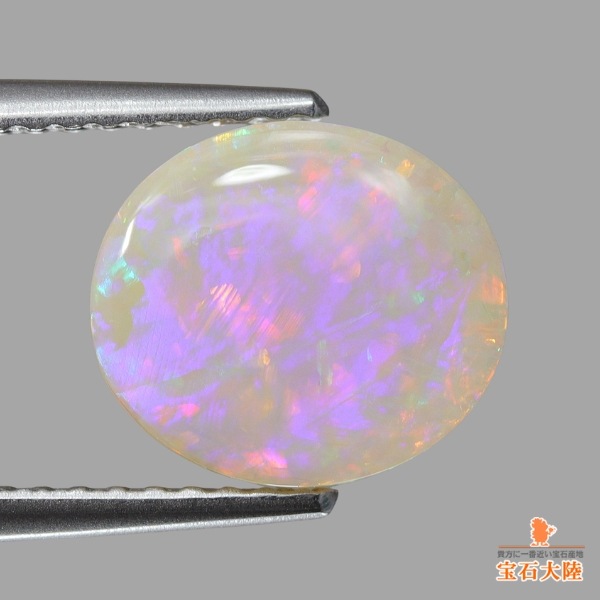 天然オパール 1.22ct 【パープルマルチ遊色】ライトニングリッジ