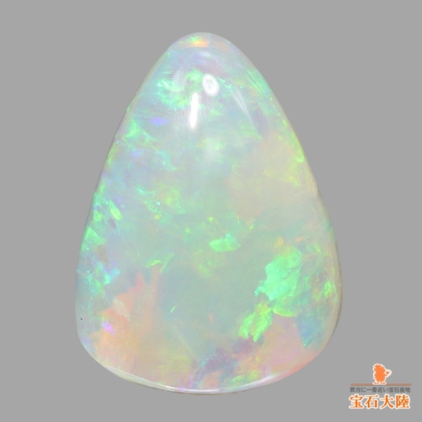 天然オパール 3.68ct 【ミルキーグリーン】ライトニングリッジ