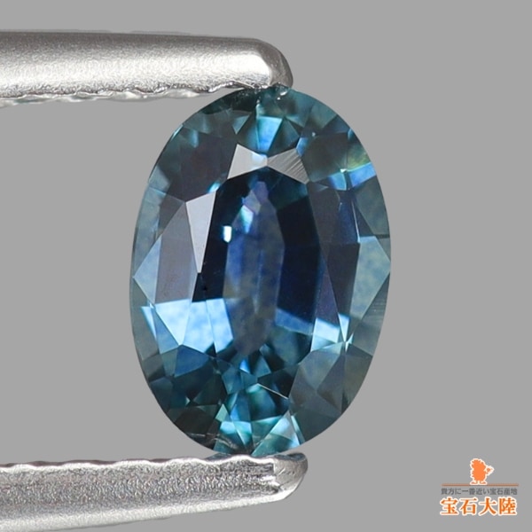 天然サファイア 0.54ct 【濃色ブルー・グリーン】 モンタナ