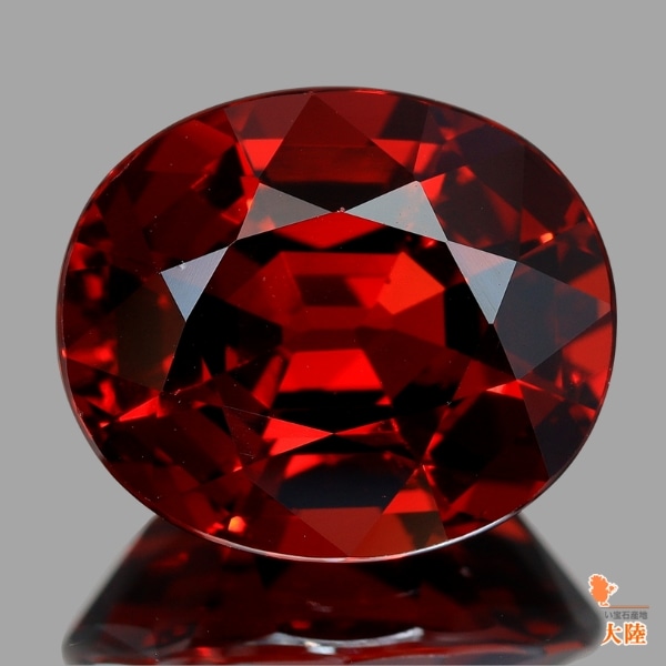 天然スペサルティンガーネット 6.18ct 【煌めくレッドスペサ】 美濃色