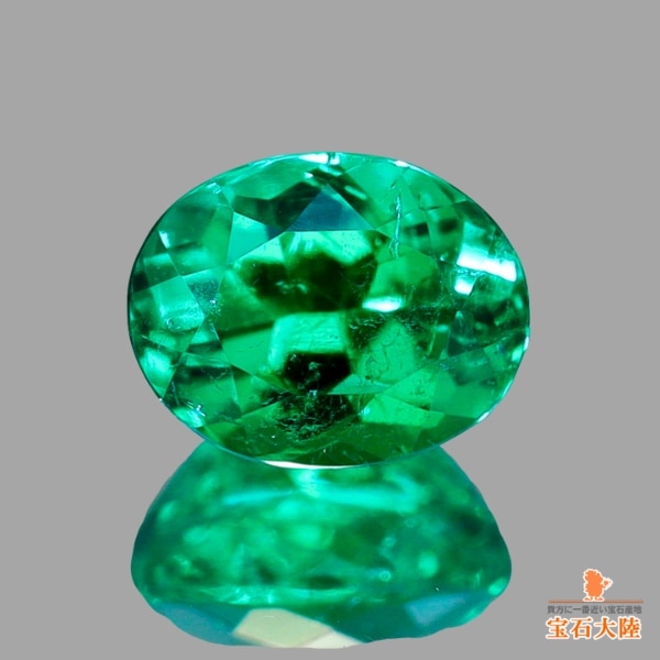 天然エメラルド 0.22ct 【ネオン美彩色・ノンオイル】 コロンビア GIA