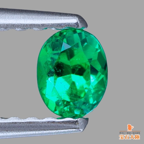 天然エメラルド 0.22ct 【ネオン美彩色・ノンオイル