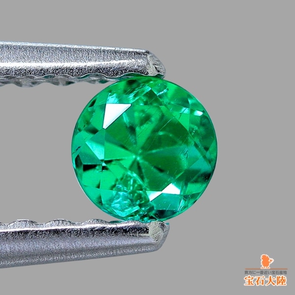 天然エメラルド 0.17ct 【ネオン美彩色・ノンオイル】 コロンビア GIA
