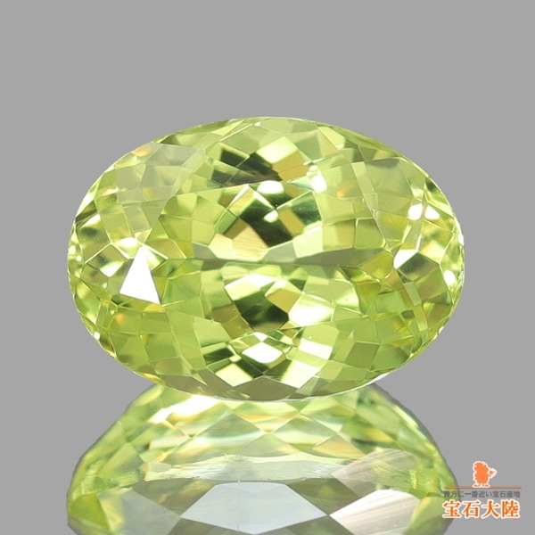 天然クリソベリル 1.56ct 【輝くイエロー】 オーバル