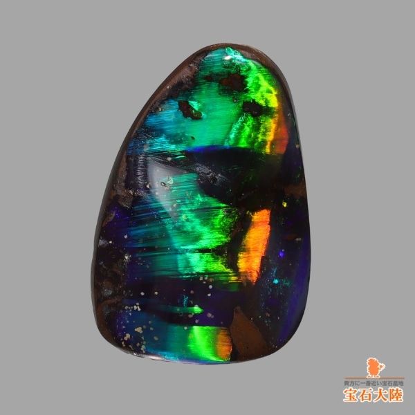 天然ゾイサイト 1.82ct 【グリーンマルチカラー】非加熱