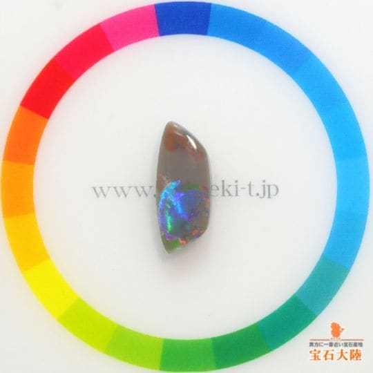 訳あり！極ネオンライトニングリッジ産ブラックオパール　ハロリング 訳あり！極ネオンライトニングリッジ産ブラックオパール ハロリング 訳