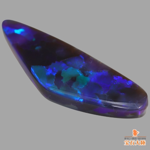 天然ブラックオパール 20.59ct 【ディープブルー遊色】大粒