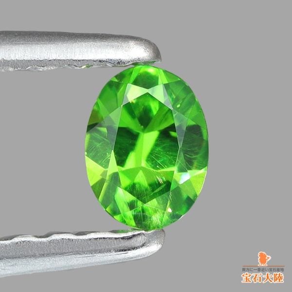 天然デマントイドガーネット 0.14ct 【煌めくグリーン】ロシア