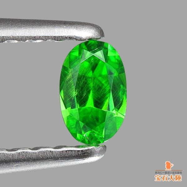 天然デマントイドガーネット 0.14ct 【煌めくグリーン】ロシア