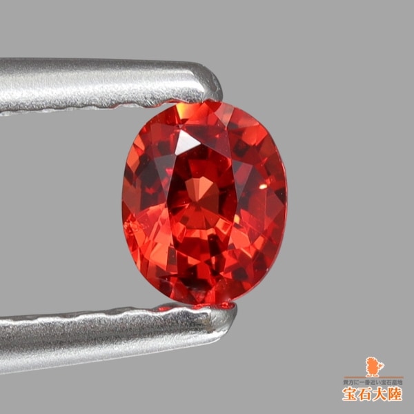 3.7×3.0mm◇天然スピネル【オレンジレッド】 ベトナム