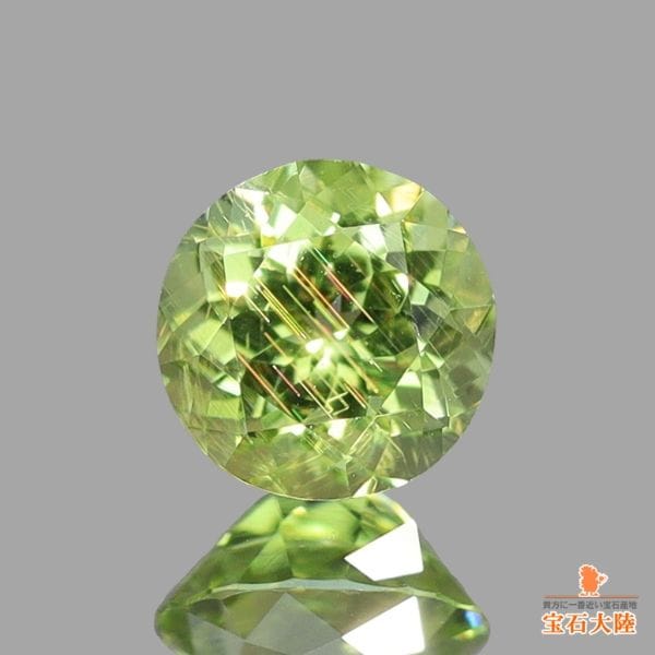 天然ペリドット 0.20ct 【隕石・レインボー】 パラサイト ※オーダー限定
