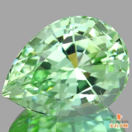 天然ツァボライトガーネット 0.48ct 【ハート・良色】 タンザニア